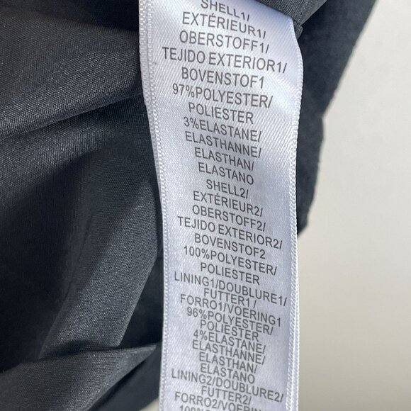 NEW Adrianna Papell Womens 14 Pop Over Tiered Dress Chiffon Black Sleeveless - Picture 6 of 9